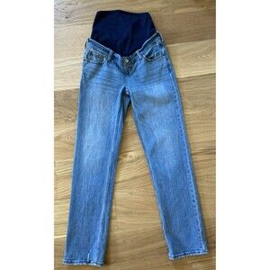 Abercrombie & Fitch Women's Maternity Jeans The Ankle 90s Straight Size 25/0L